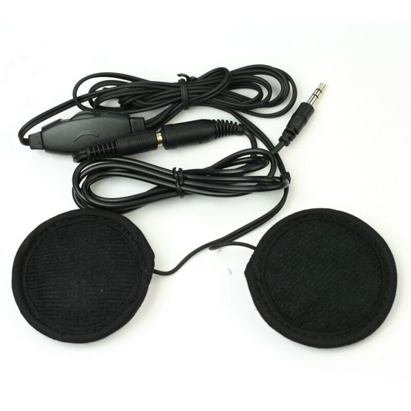 New 3.5mm Motorbike Helmet Speakers for MP3 Motorcycle Bike with Volume C VEP