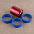 Auto Double Air Intake Turbonator Dual Fan Turbine Gas Fuel Saver Supercharger