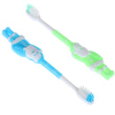 1pc children Santa Claus non-slip brush handle bamboo silk soft hair toothbrusME