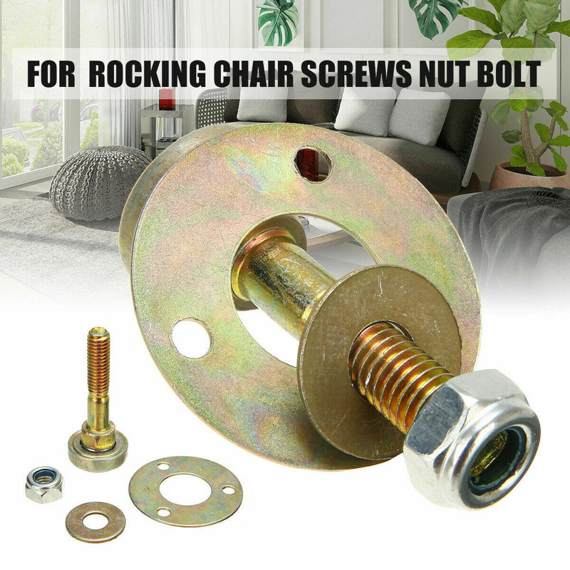 4pcs/set Rocking Chair Bearing Connecting Fitting Furniture Screws Nut Bolt B7O7