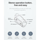 Stereo Wireless Clip-on Earbuds Earphone Bluetooth Headset Retractable Black