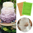 Edible Wave Curved Silicone Mold Gum Paste Fondant Cake Ruffle Tools Border A0J8