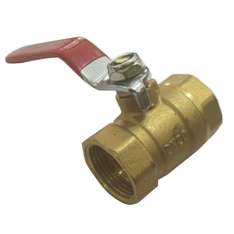 Female-3/4 BSP Thread Brass Ball Valve Shut Off Switch Faucet Lever Handle