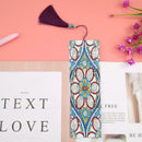 DIY Flower Special Shaped Diamond Painting Leather Tassel Bookmark Gifts