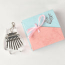 Mini 8 Keys Kalimba Clear Acrylic Thumb Piano With Key Pendant