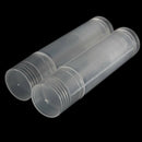 1 x Empty Circle PP Lipstick tube Pipe Box with transparent lid