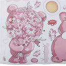 Couple bear wall stickers children room decor baby shower adhesive  room LJ