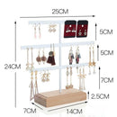 Fashion 52 Hook Earring Jewelry Organizer Earring Organizer Hanging Holder NF8H3
