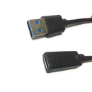 USB-C To USB 3.0 Male To Female Converter Cord Extension Cord Phone Connector
