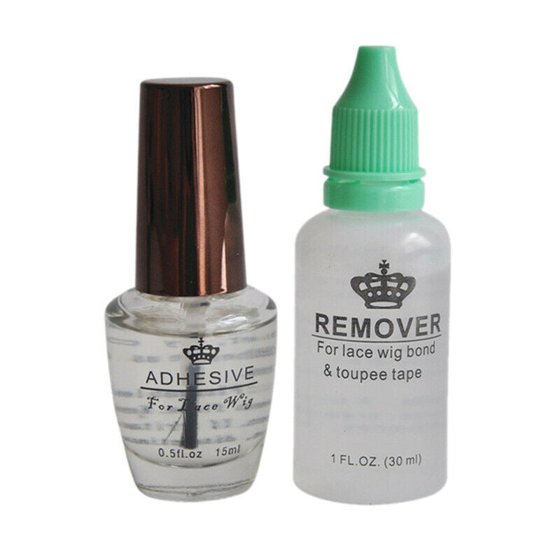 Glue Remover Kit 0.5 Oz 15 Ml Lace Wig Glue Bond Transparent Adhesive Glue  G2D7