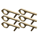 6Pcs No-Touch Hygiene Hand Brass Door Opener Handle for Elevator Keychain