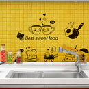 Fridge Coffee Stickers Removable Wall Stickers Room Wall Kitchen Stick OZ