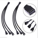 4Pin PWM To 3 PWM Computer Case Fan Power Sleeved Y-Splitter Adapter Cable