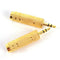 1pc 3.5mm to 6.5mm Male to Female Audio Adapter 6.5 Plug 3.5 For Gu Fly