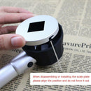 10X Optical Glass Lens Handheld LED Magnifying Glass Measuring Scale Magnifier