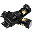 3X(2PCS 3030 Switchback LED Bulb 3157 White Amber Dual Color Turn Signal Li