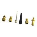 6pcs  Valve Adaptor Set Pump Needle Air Inflation Accs For Bike Tires