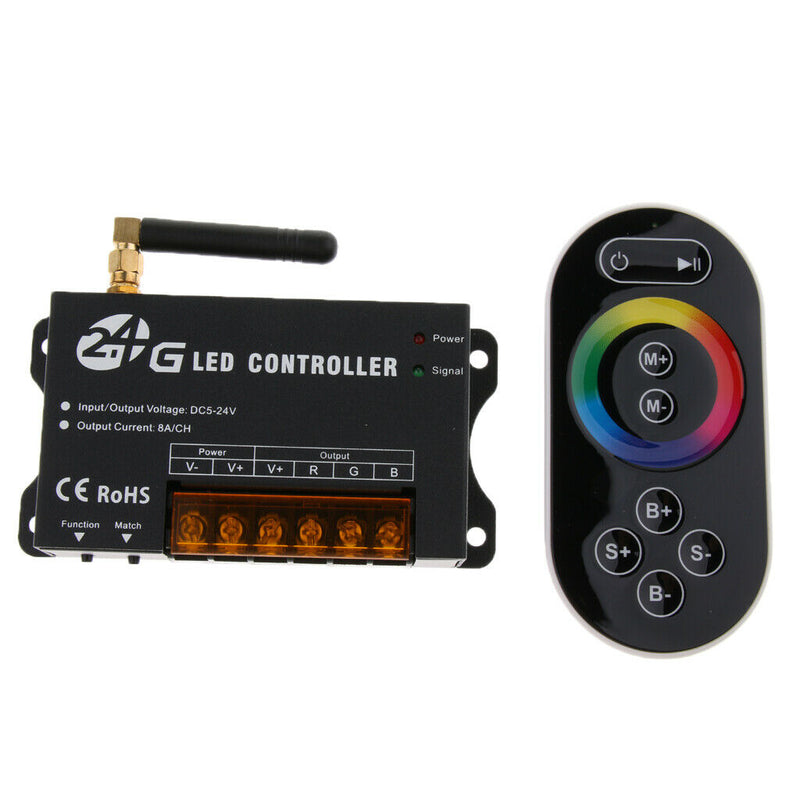 2.4g DC5-24V RGB LED Controller RF Touch Remote For RGB LED Strips