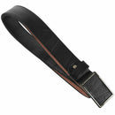 Men's Leather Belt Metal Buckle Automatic Clasp 39-43 inch black X1C1
