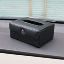 New PU Leather Portable Folding Tissue Box Hotel Car Home Office Pumping Pa