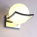 Unique Creative Metal Glass Ball Wall Lamp Led Wall Lights for Passage Corr