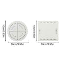 2Pcs Round Square Kumihimo Beading Cord Disc/Disk Braiding Plate DIY Braided NEW