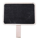 12Pcs Small Blackboard Clip Mini Blackboard Pegs Wooden Photo Note Clip J4G4
