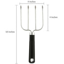 Turkey Lifting Forks, Strong Endurance Stainless Steel Poultry Chicken Fork