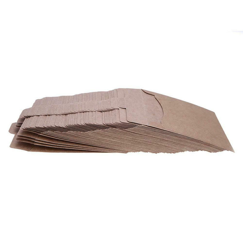 50pcs Kraft Paper CD DVD Envelope Sleeve Packing Bag 12.5x12.5cm