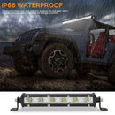 8 Inch 18W LED Work Light Bar Ultra Thin Waterproof Offroad Driving Lamp A