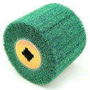 120x100x19Mm P180 Non-Woven Nylon Flap Brush Satin Drawing Polishing Deburr