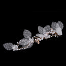 Stylish Pearls Flower Hair Clip Wedding Party Bridal Leaf Hair Accessories