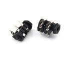 5x 6.35mm(1/4") 4Pin Female Stereo Jack Socket Panel PCB Welding ã€New lj
