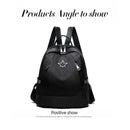 Women Casual Backpack Student Star Schoolbags Travel Waterproof Knapsack