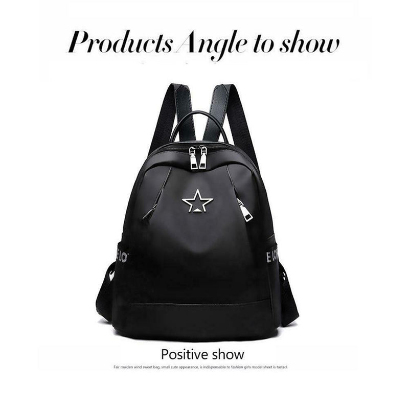 Women Casual Backpack Student Star Schoolbags Travel Waterproof Knapsack