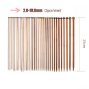 36PCS Wooden Bamboo Homehold Knitting Needles for Sweater Crochet Beginner