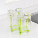 Cup Drying Rack Stand, Retractable Non-Slip Rack Water Drain Dry Organizer