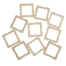 100pcs Wood Photo Frame Shapes Craft DIY Embellishment