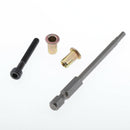 Hand Riveter  Nutsert Tool Kit - 100pcs M4 Nuts , Hex Wrench