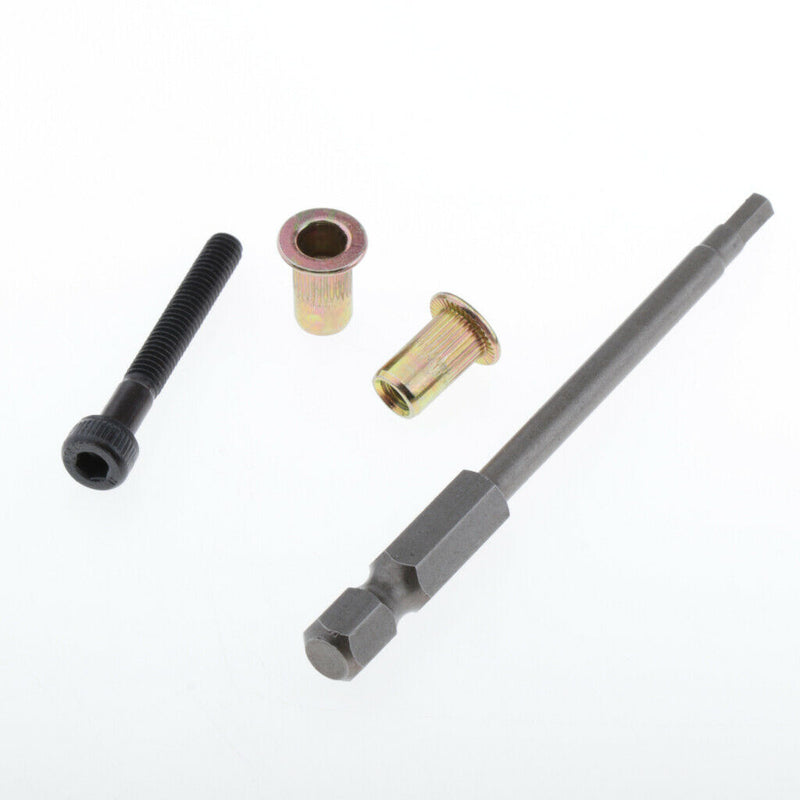 Hand Riveter  Nutsert Tool Kit - 100pcs M4 Nuts , Hex Wrench