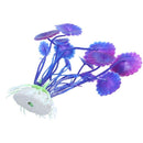 Decoration Plastic Simulated Sea Plants Flora for Aquarium Fish Tank purple