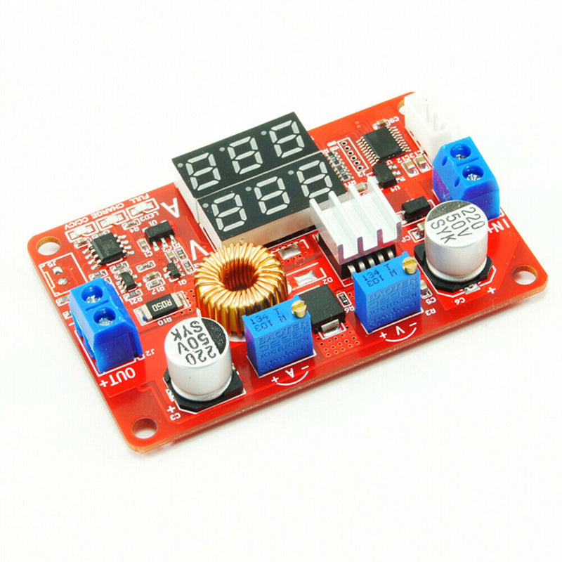 5A DC-DC Step Down Module 5-35V to 1.25-32V Regulator w/ Voltmeter Ammeter A