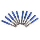 10Pcs 15 Degree 0.1mm Tip Tungsten Steel PCB Engraving Bits CNC Router Tool