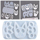 Cat Keychain Pendant Silicone Mold, Crystal Epoxy Mold, Jewelry Making Tools,