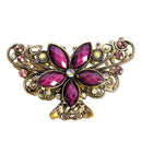 5Pcs Women's Metal Butterfly Flower Rhinestone Hair Claw Clamps Hair Clips