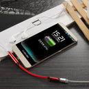 2 In 1 USB-C to Charger & 3.5mm AUX for Android Splitter Audio Cable red