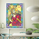 5D DIY Special Shaped Diamond Painting God Cross Stitch Kit Home Wall Decor