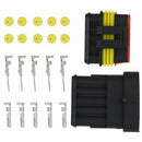 5 x Set 5 Pin Male Connector Waterproof Vehicle Boat Supplies