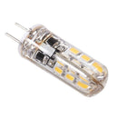 G4 LED Spot light Bulb Lamp 1.5W 24 SMD 3014 Warm White 12V DC