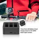 Three Ports USB Battery Smart Charger Dock for DJI OSMO Action Sport Camera